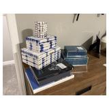 8PC ASSORTED BLUE Dï¿½COR