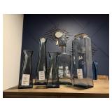 5PC GLASS VASES