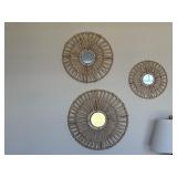 3PC WOVEN WALL ART