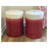 2PC GARDEN STOOLS