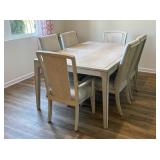 7PC DINING TABLE AND CHAIRS