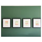 4PC FRAMED PRINTS