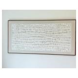 LARGE FRAMED CANVAS