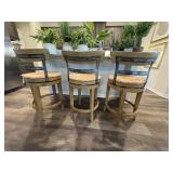 3PC COUNTER STOOLS
