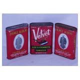 Vintage Velvet & Prince Albert tobacco tins
