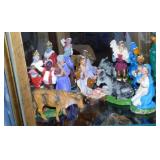 Tabletop plastic nativity set