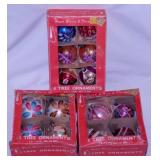 14 vintage glass Christmas tree ornaments in