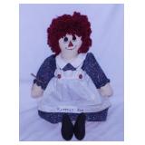 Raggedy Ann doll, 20" tall