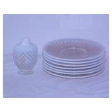 Fenton opalescent hobnail glass: French perfume