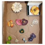 5 vintage brooch pins: Kirk Stieff & more -