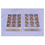 6 boxes of vintage glass Christmas tree ornaments