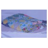 Vintage hand stitched bowtie quilt, 81" x 64"