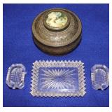 Antique Progress Novelty Casting Works powder box