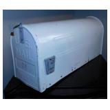 Metal US Mail rural postal box, 19" x 9" tall,