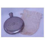 Antique Cello stainless hot water bottle w/ plug