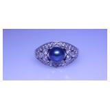 6 Vantel Pearls sterling 925 silver rings