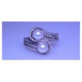 6 Vantel Pearls sterling 925 silver rings