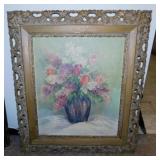 1960 Spring Bouquet floral still life oil painting