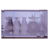 12 glass lamp chimneys