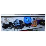 Halloween dï¿½cor: Partylite ceramic candle holder,