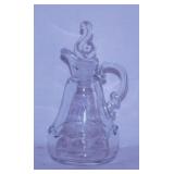 Fostoria Century glass cruet w/ ground stopper -