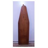 Vintage wooden folding ironing board, 53.5" long,