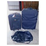 Luggage: Nice Natuzzi Italian leather duffel