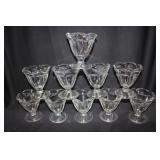 10 Anchor Hocking low sherbet Fountain Ware