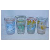 9 vintage swanky swig jelly juice glasses: