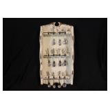 Wooden novelty souvenir spoon wall display w/ 11