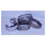 23 bracelets: Leonard pewter cuff bracelet -