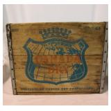 Canada Dry wooden crate w/ metal trim & w