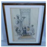 3 antique Cream of Wheat advertisements, matted &