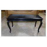 Solid wood bed bench w/ Queen Anne legs,