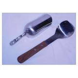 Scoop - 5 stainless tongs - Ice cream scoop
