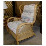Mid Century Coastal split bamboo & rattan patio