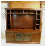 Large 2 piece TV stand display cabinet w/