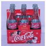 2000 Christmas Santa Coca-Cola glass bottles in
