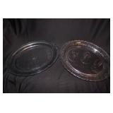 Antique glass platter In Remembrance w/ George