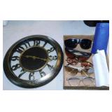 Ladies sunglasses & eyeglasses - Wall clock, 12"
