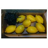 Faux lemons - Strand of fairy lights - Wall