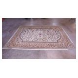 Persian style wool area rug carpet, 98" x 138"