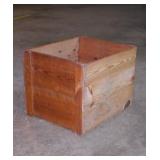 Wooden shipping crate, 22" x 17.75" x 16.5"