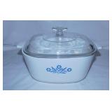 Corning Blue Cornflower: 2.5 qt. casserole w/