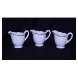 7 vintage Syracuse & Shenango creamers