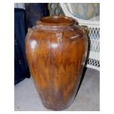 Large brown drip glaze Martaban jar vessel,