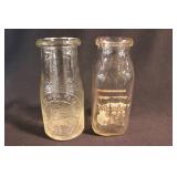 Meadow Gold half pint milk bottle - Dairy milk by