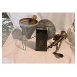 Antique Universal cast metal food chopper meat