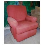 Modern upholstered arm chair, 21" wide seat