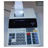 Sharp adding machine w/ tape - Holmes air